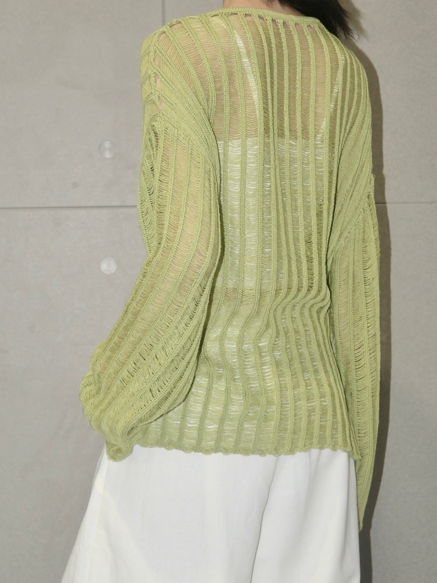 Linen Hollow Out Top