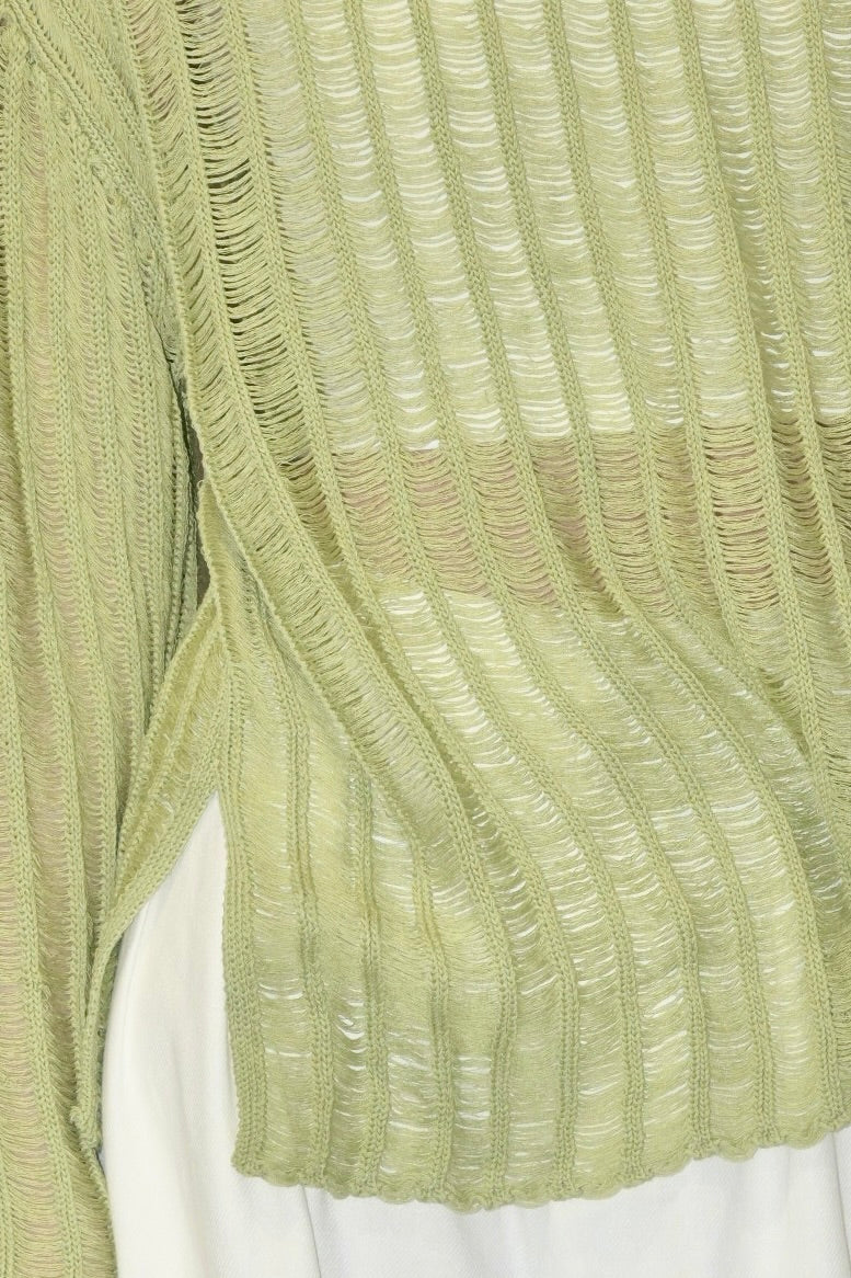 Linen Hollow Out Top