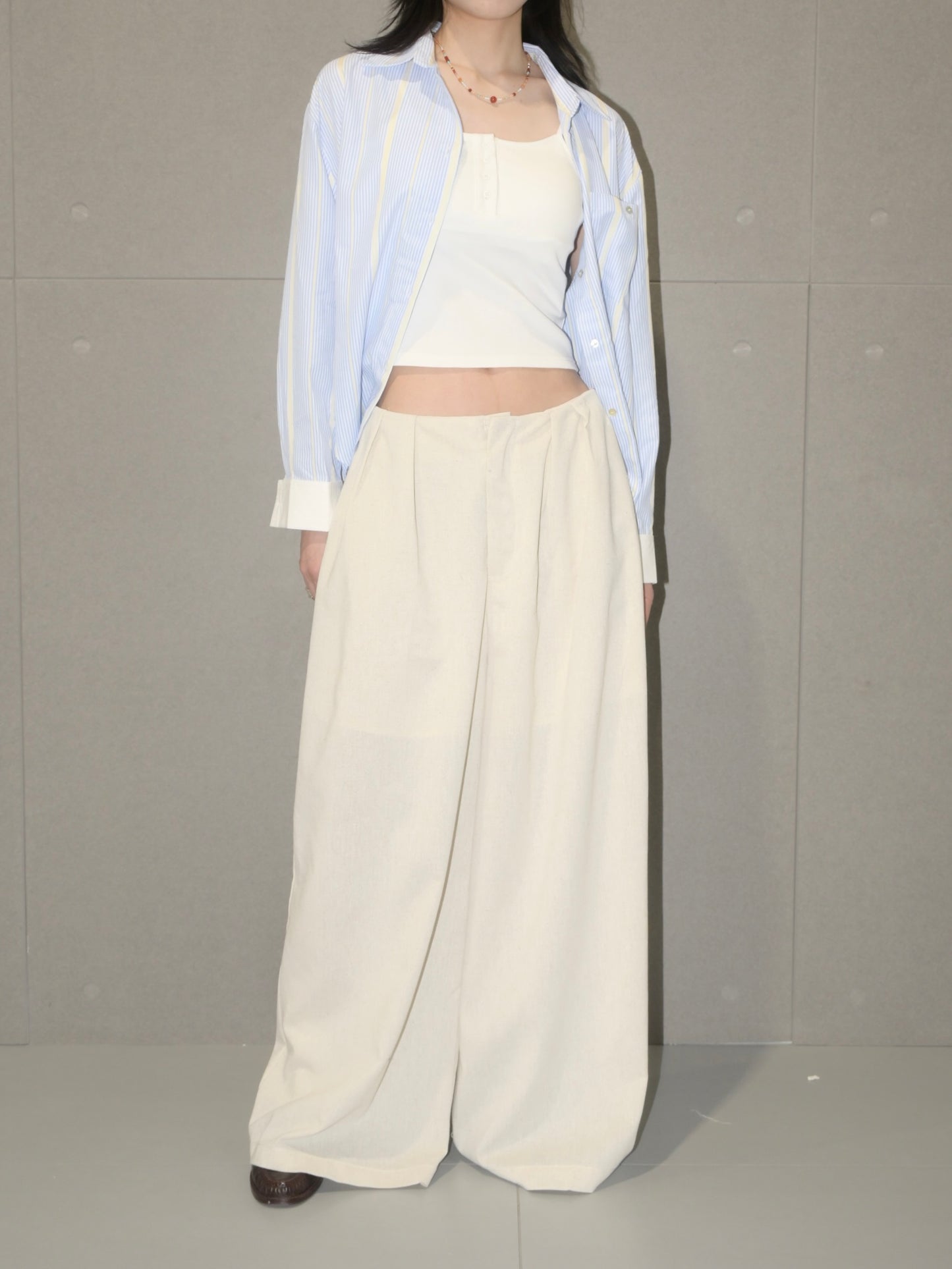 Linen Trousers with No Waistband