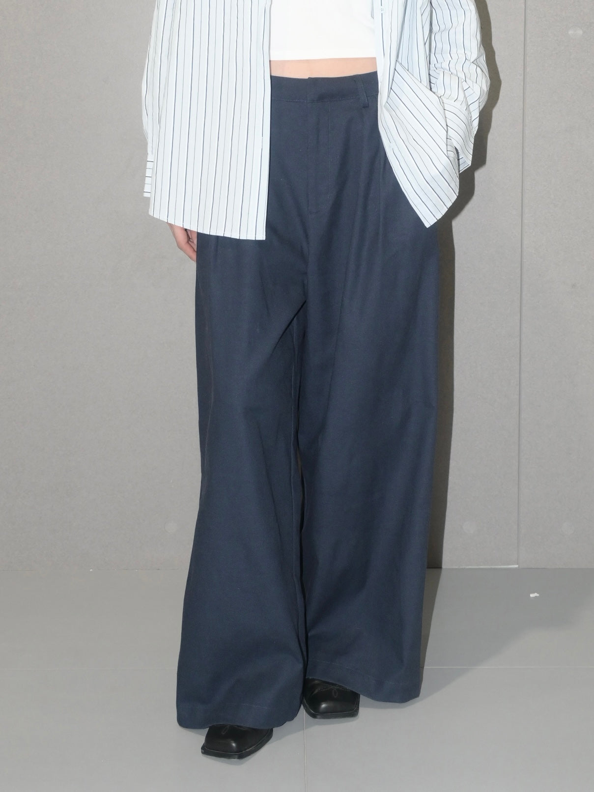 Pleated Linen Pants
