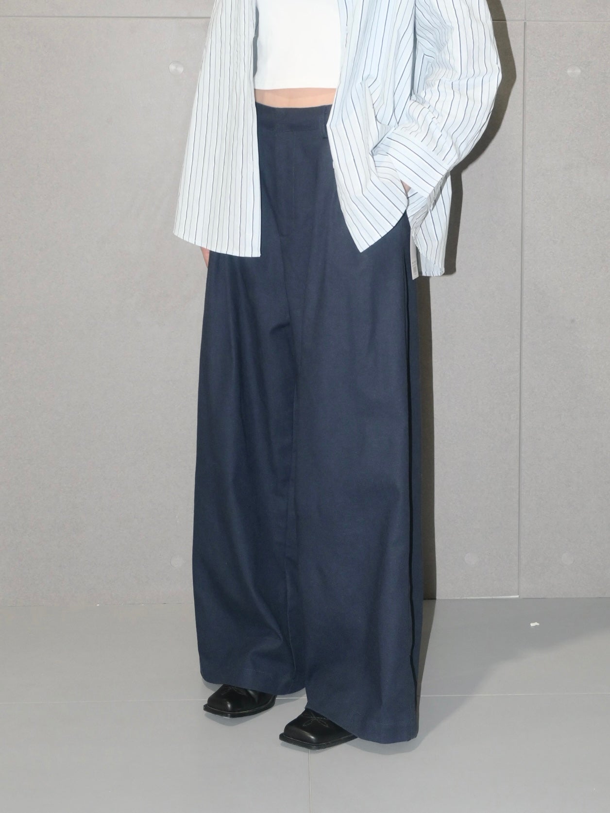 Pleated Linen Pants