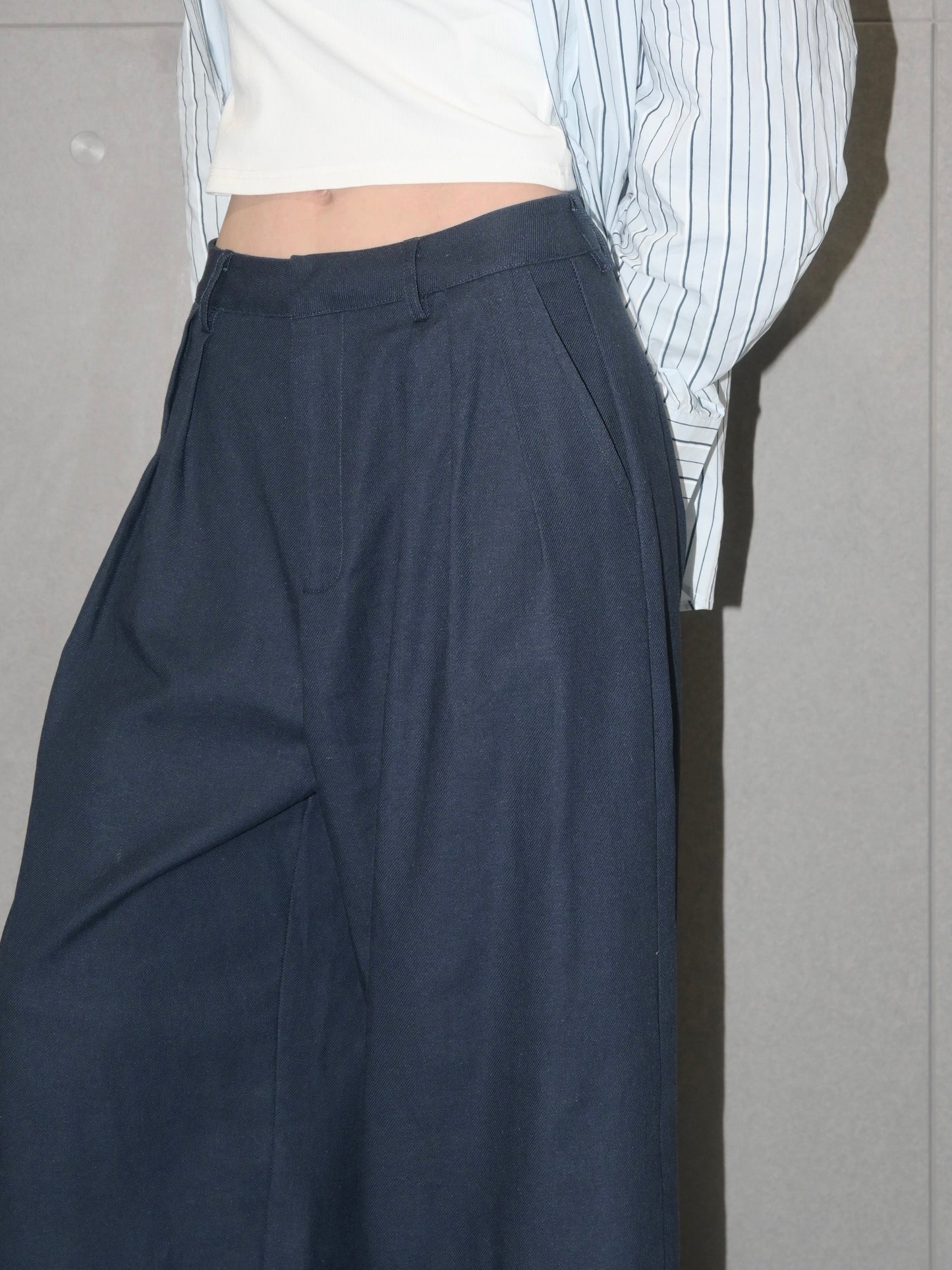 Pleated Linen Pants