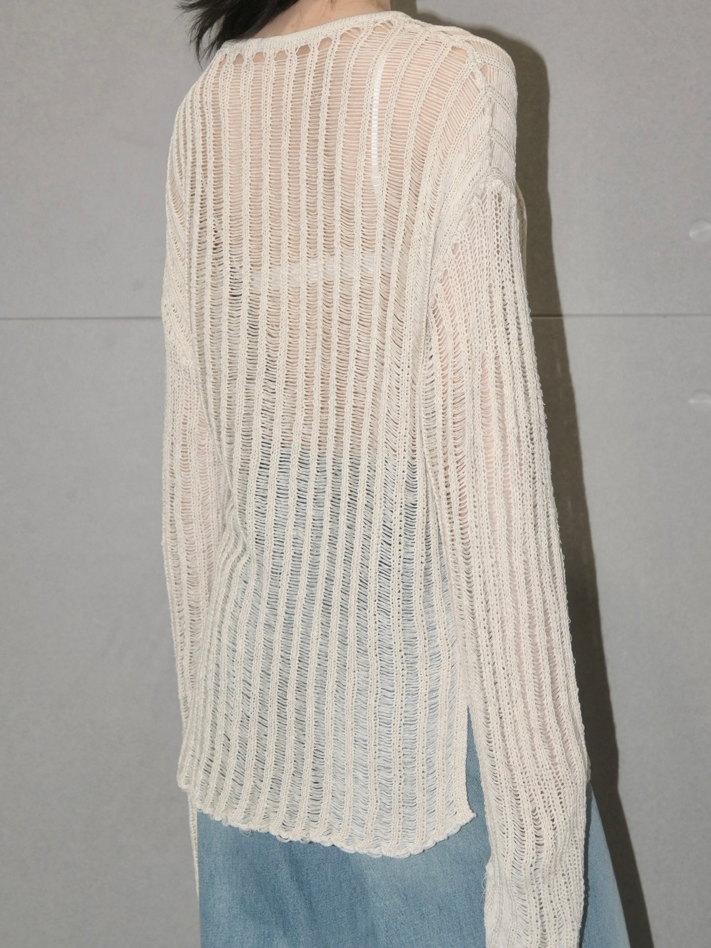 Linen Hollow Out Top