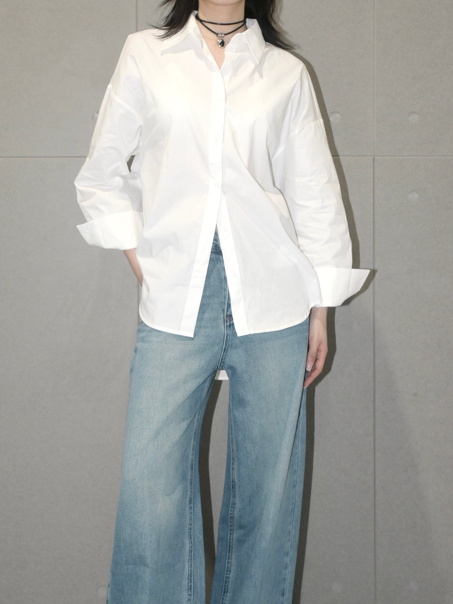 Twist-Back Relaxed Shirt