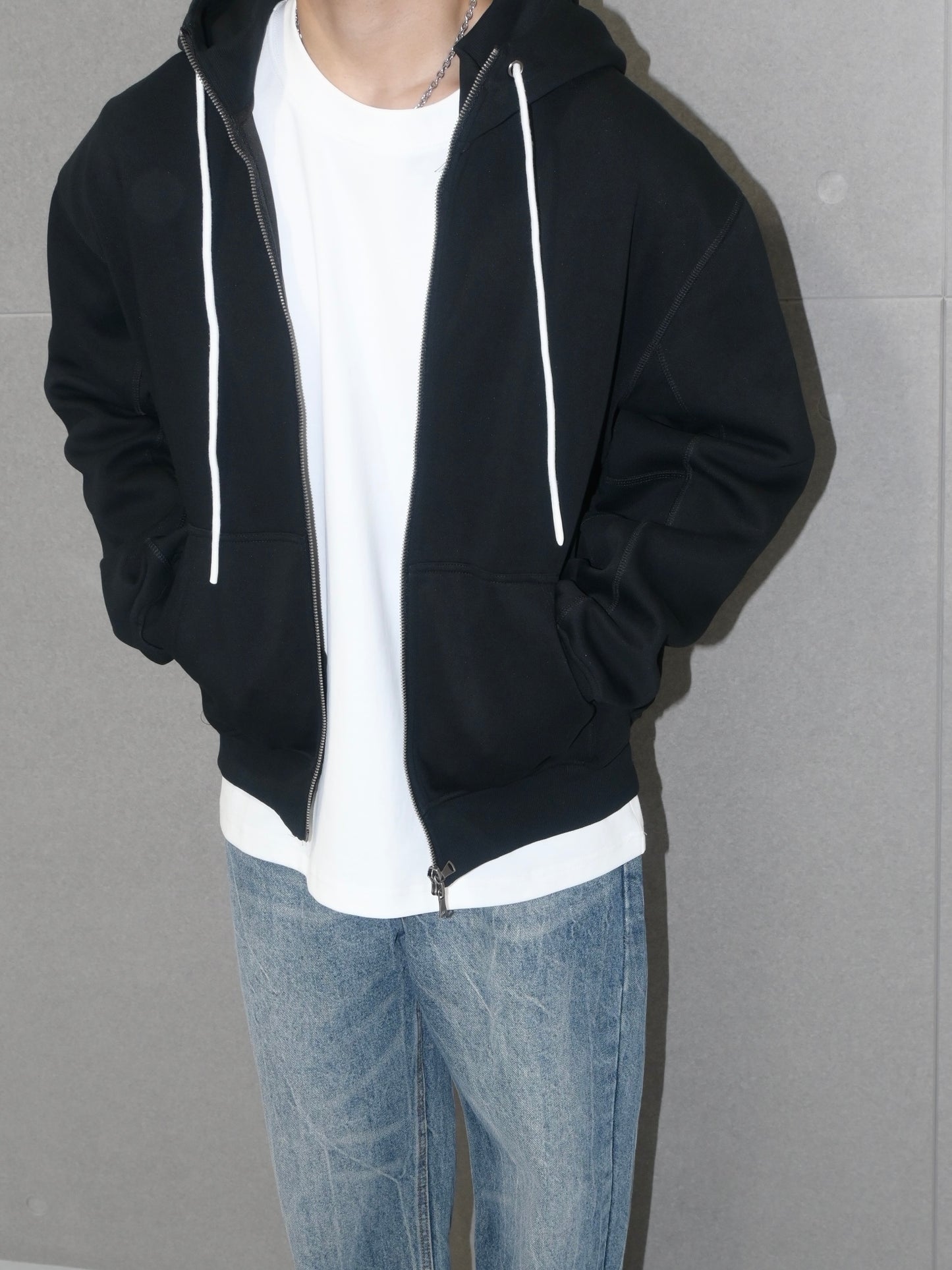 Stitch Zip Up Hoodie
