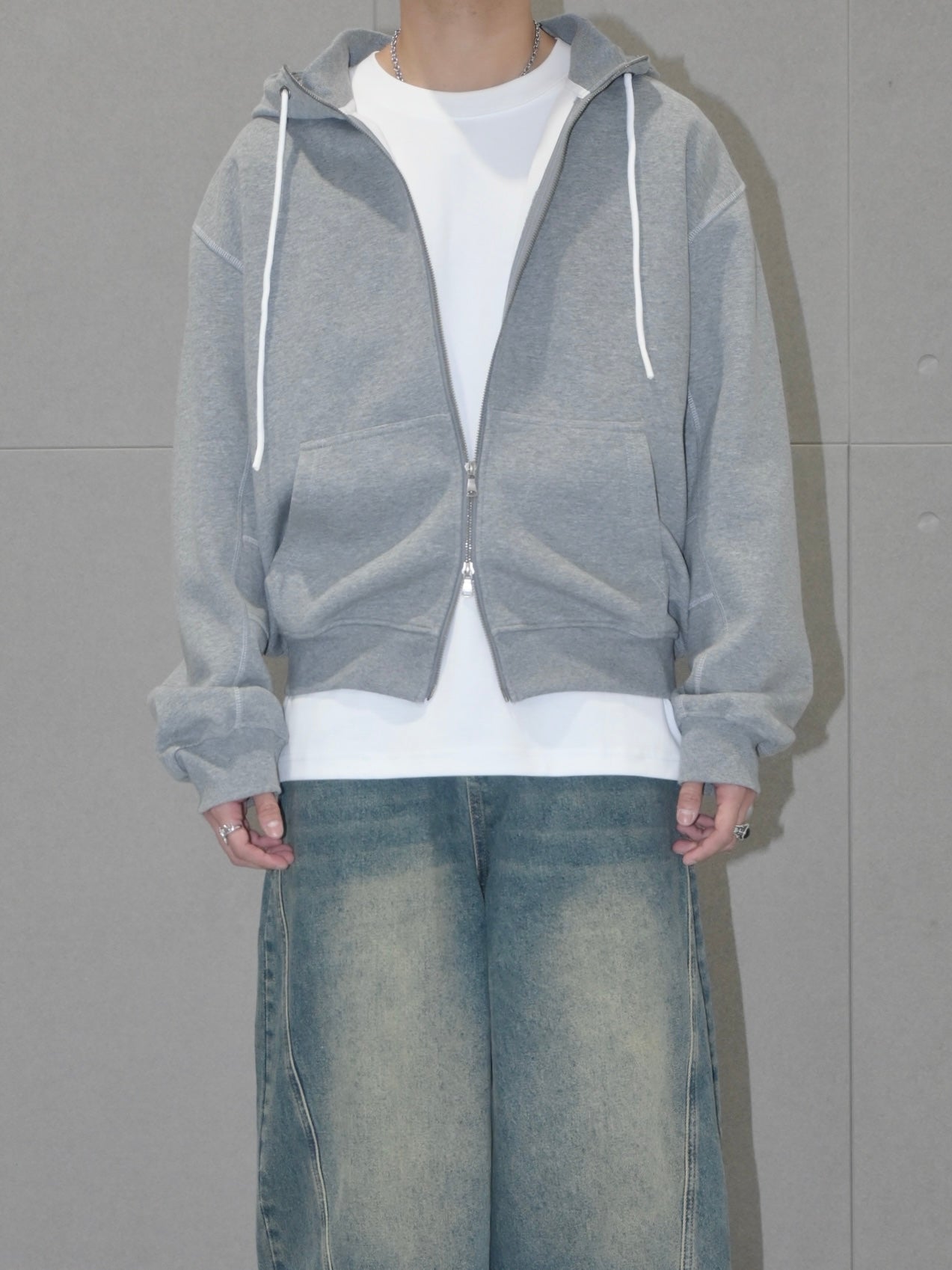 Stitch Zip Up Hoodie