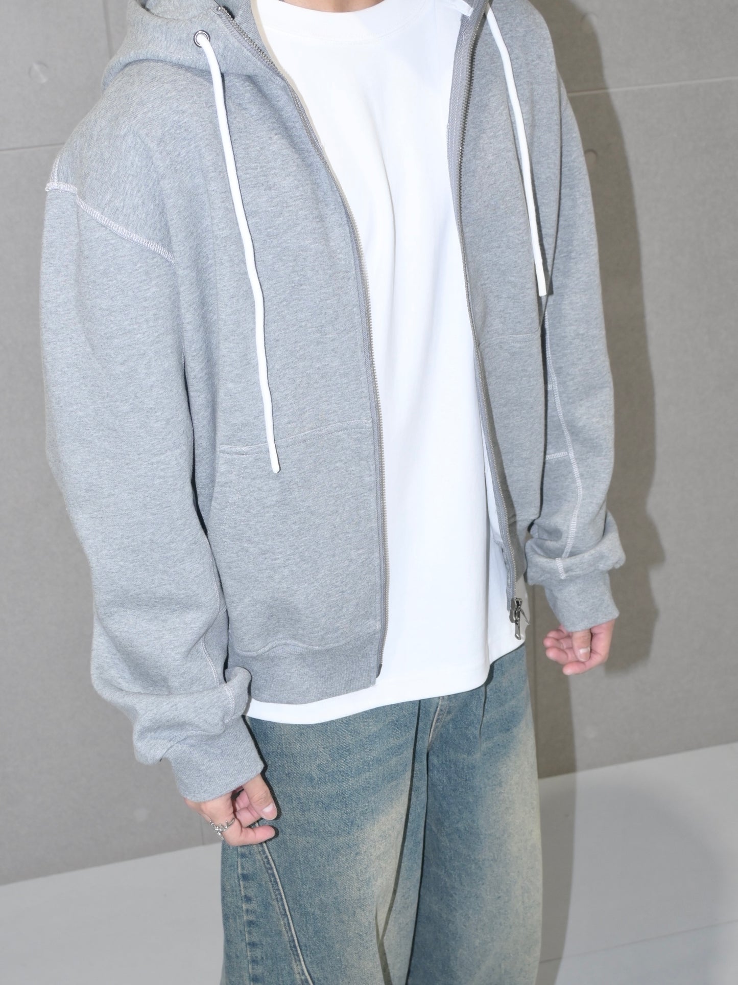 Stitch Zip Up Hoodie
