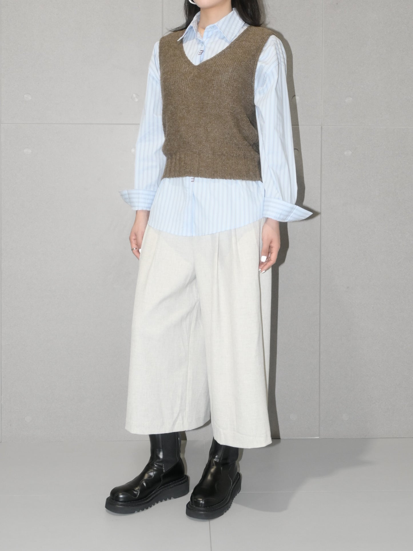 Wool Rolled Edge Vest