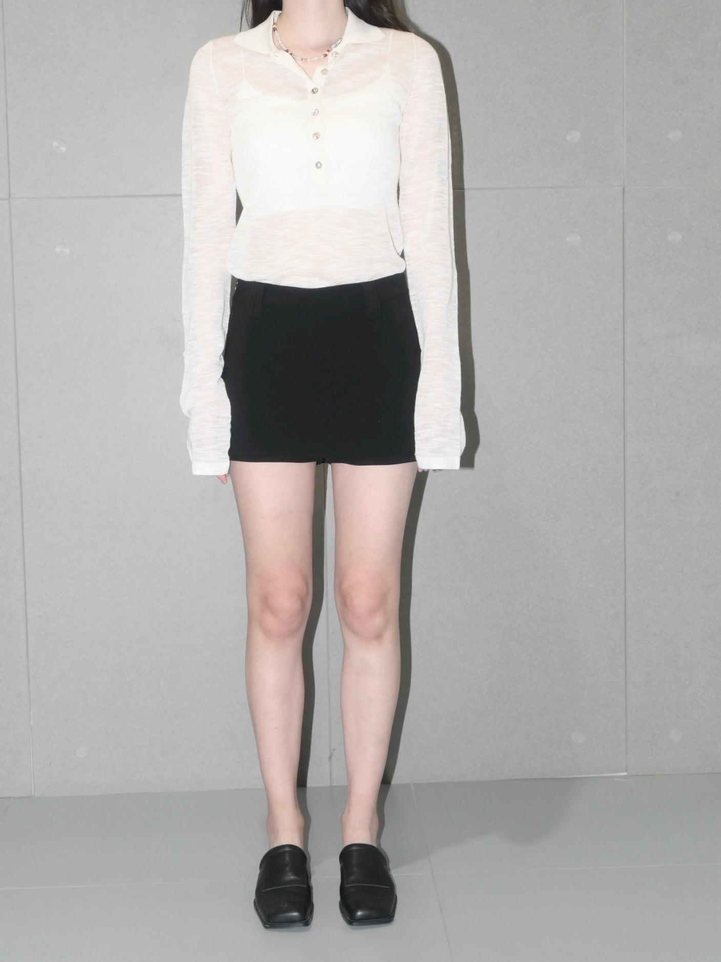 Mid-Waisted Mini Skort