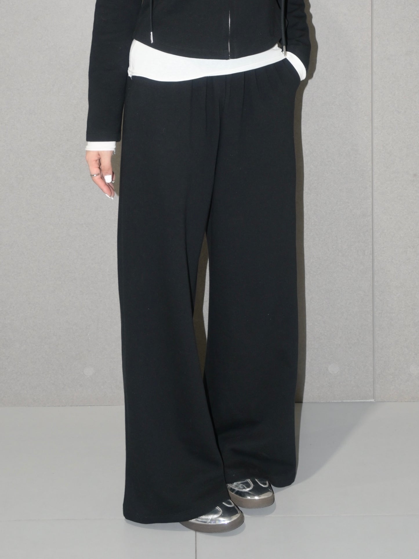 Chic Hoodie Wool Set Pant
