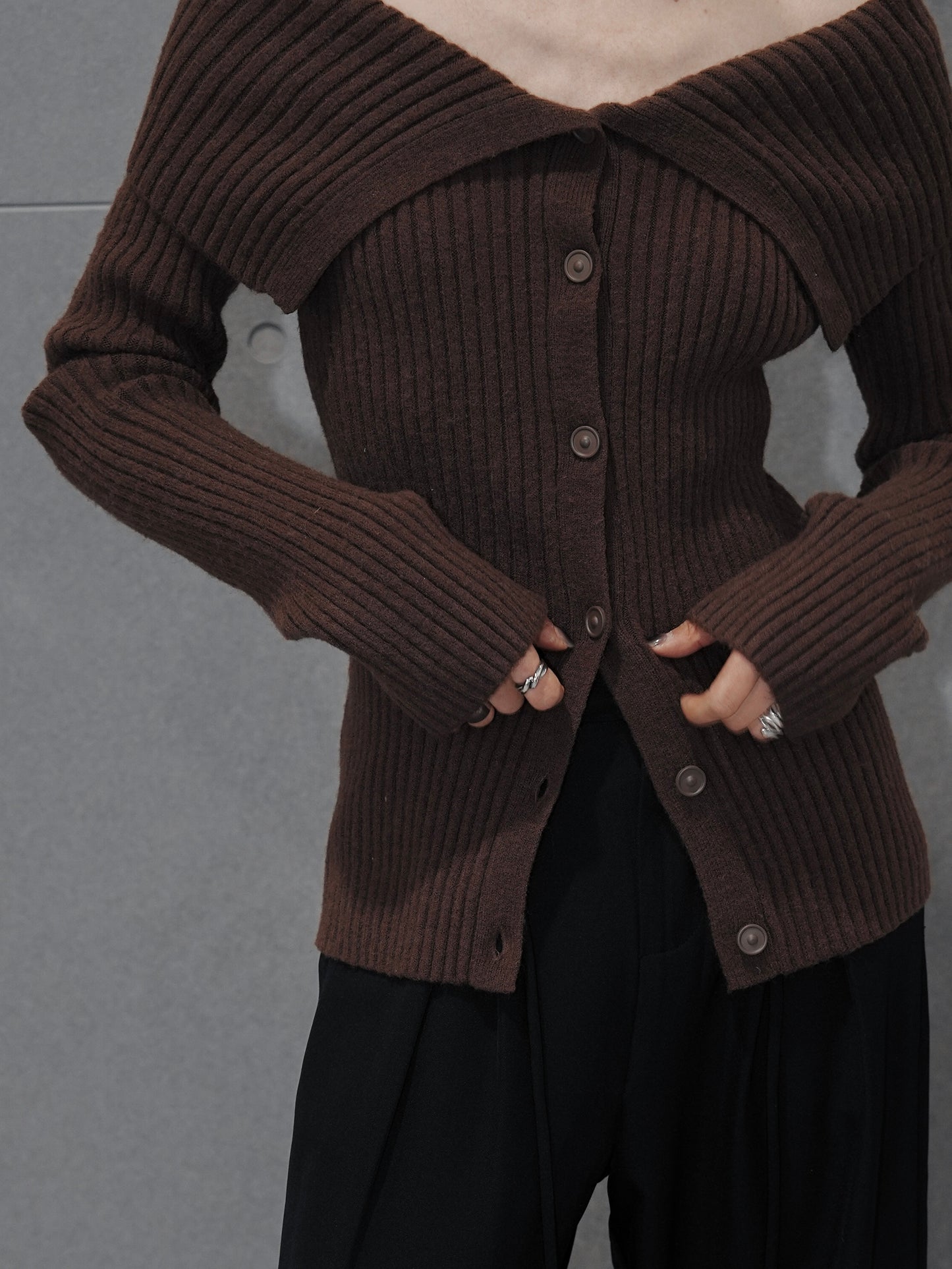 Arlo Turndown Collar Sweater