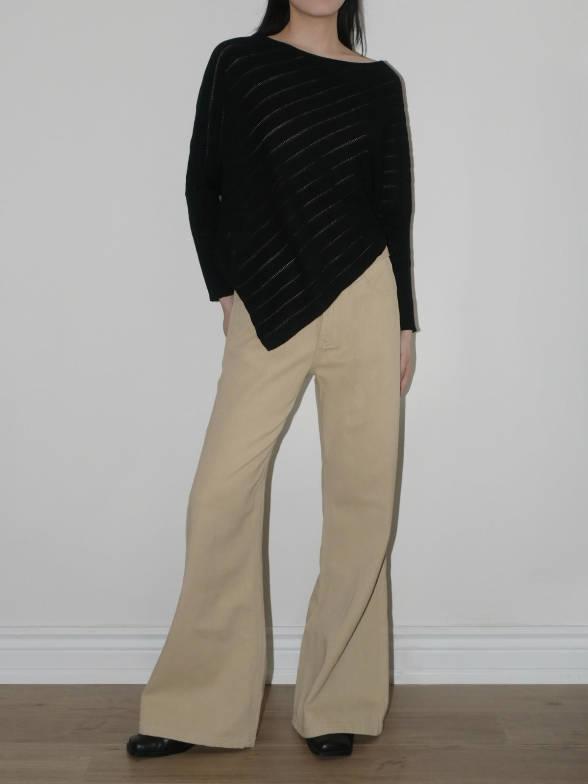 Openwork Knit Poncho II