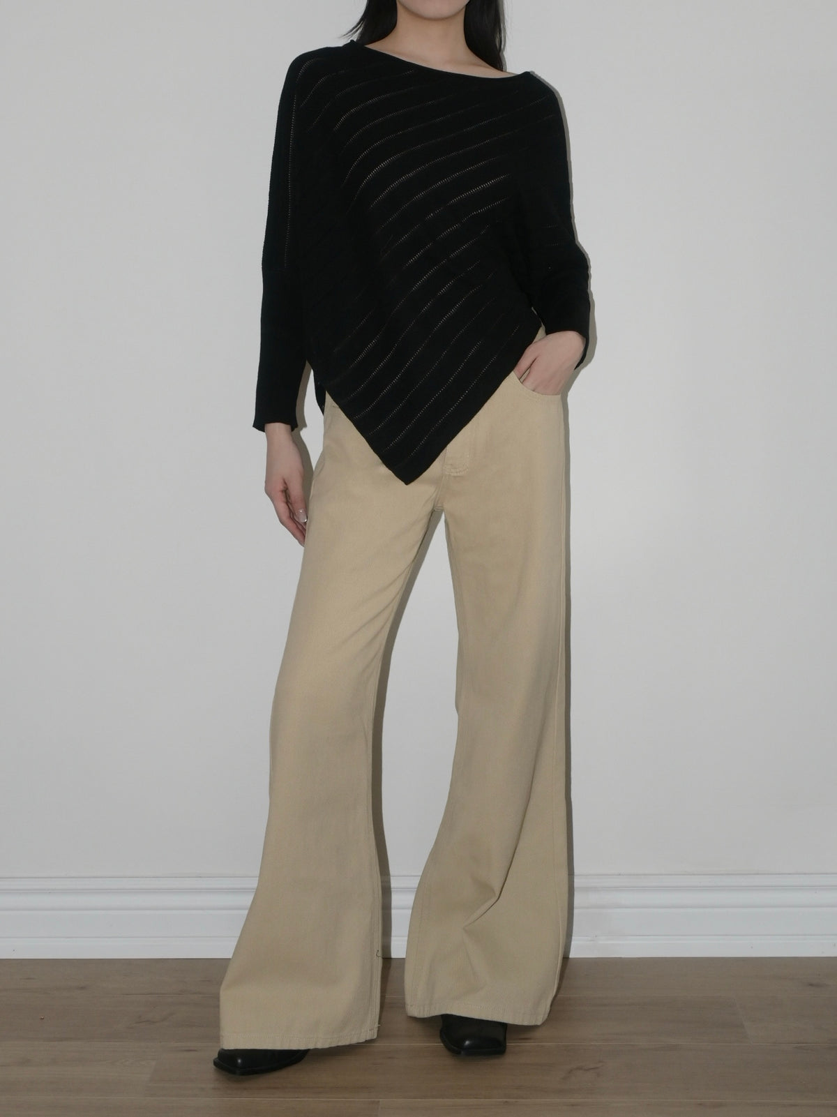 Openwork Knit Poncho II