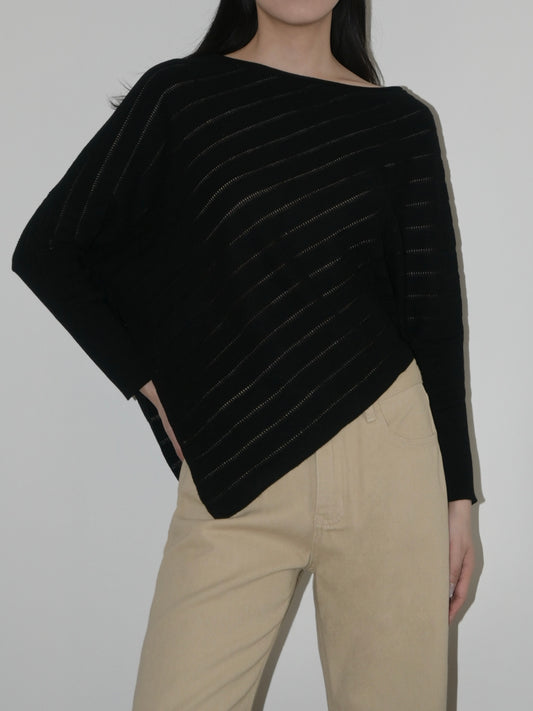 Openwork Knit Poncho II