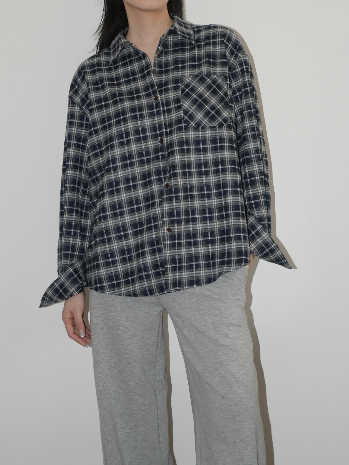 Brushed Plaid Overshirt
