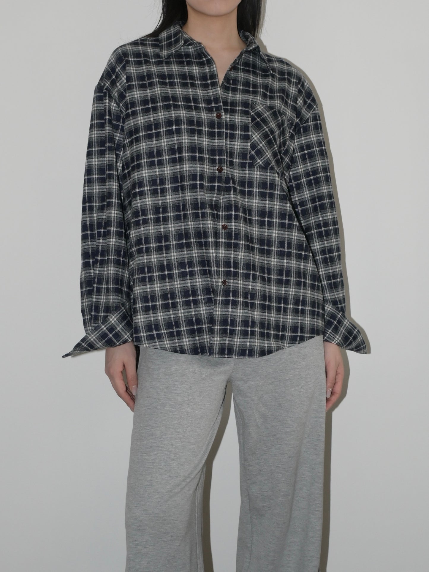 Brushed Plaid Overshirt