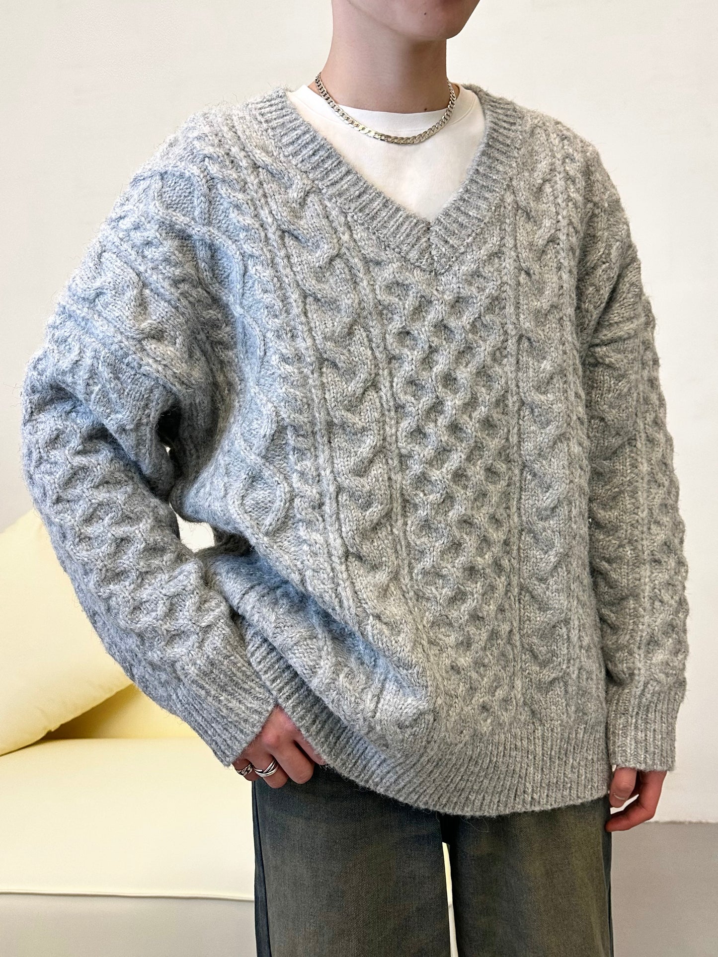 Unisex V Neck  Sweater