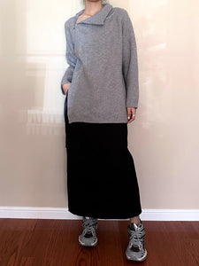 Two Way Zip- Up Sweater