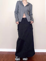 Load image into Gallery viewer, Knit Hoodie Grey

