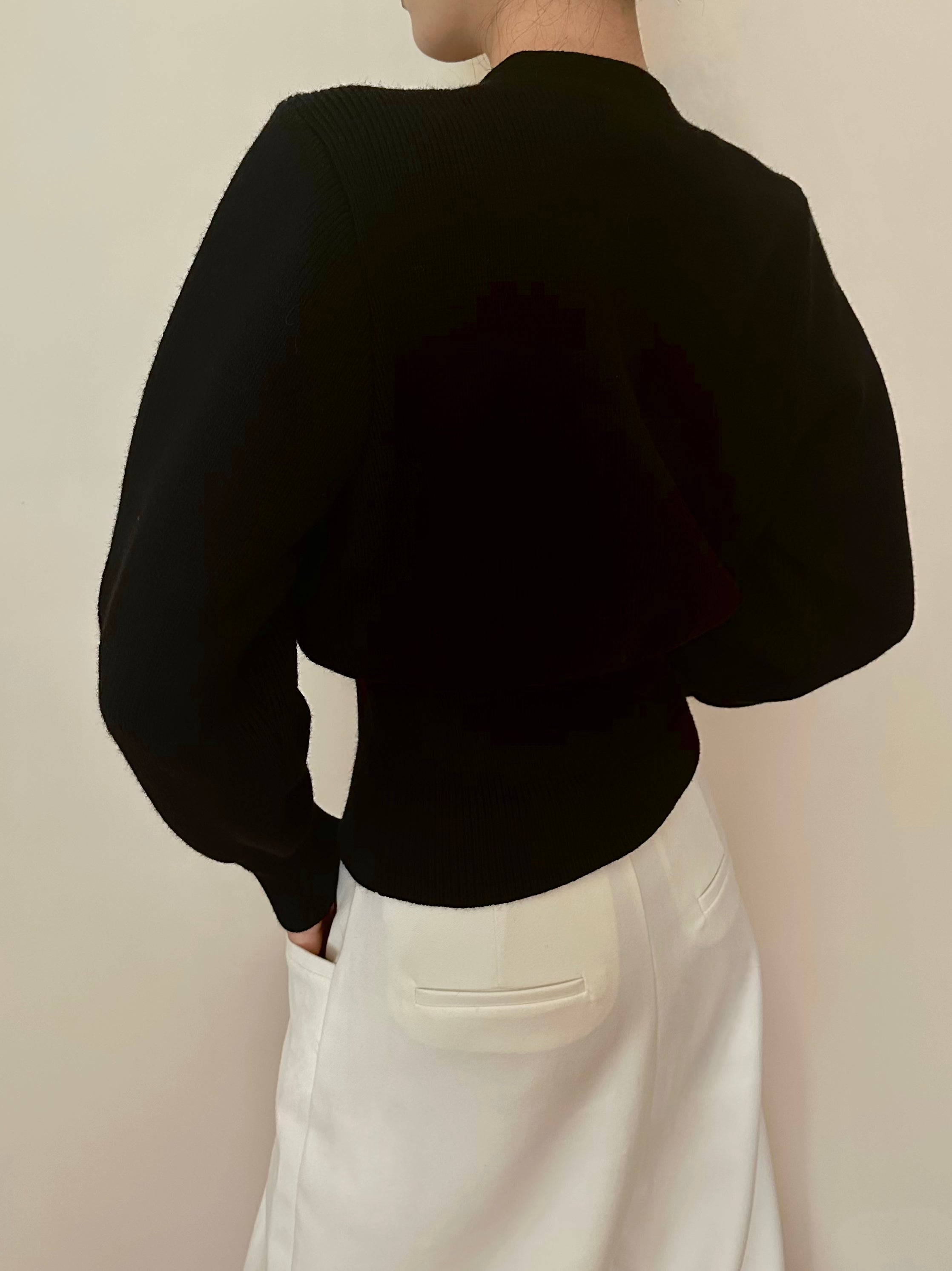 Rib Knit Cropped Cardigan