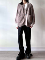 Load image into Gallery viewer, Oversized Fuzzy Button Cardigan
