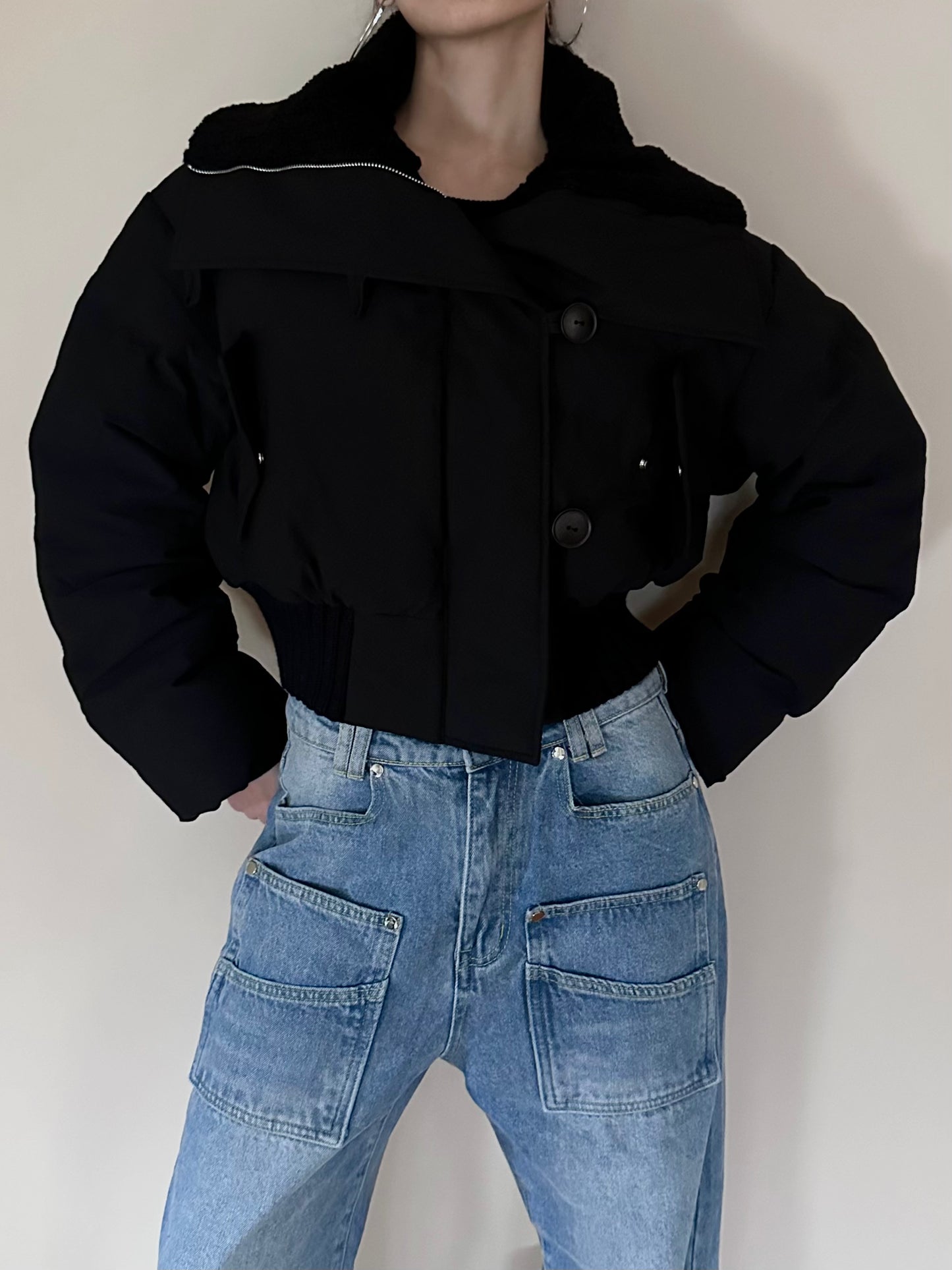 Cropped Puffer Jacket
