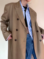 Load image into Gallery viewer, Draped Classic Wool Coat
