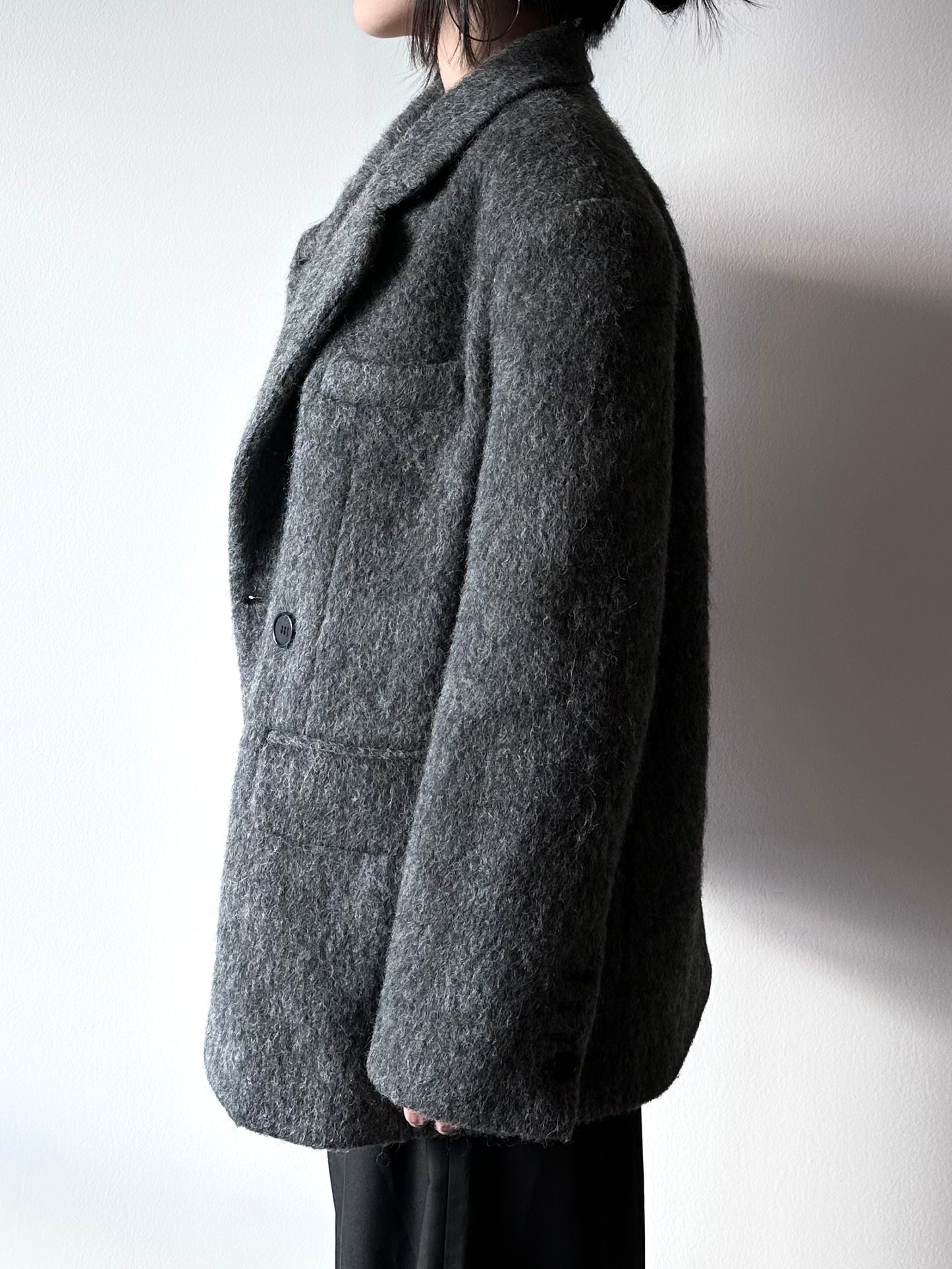 Modern Oversized Mohair Coat