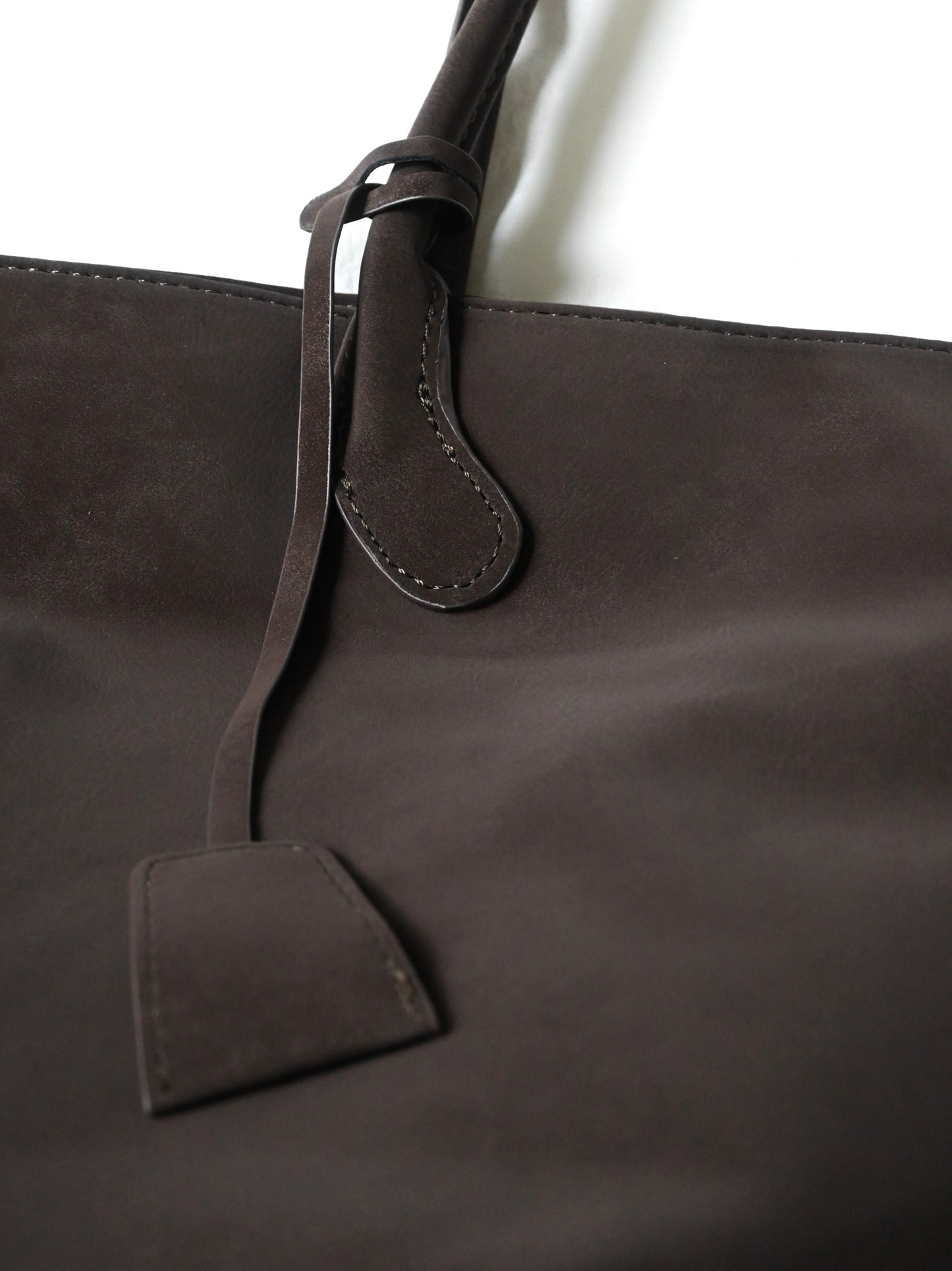 Vegan Suede Tote Bag