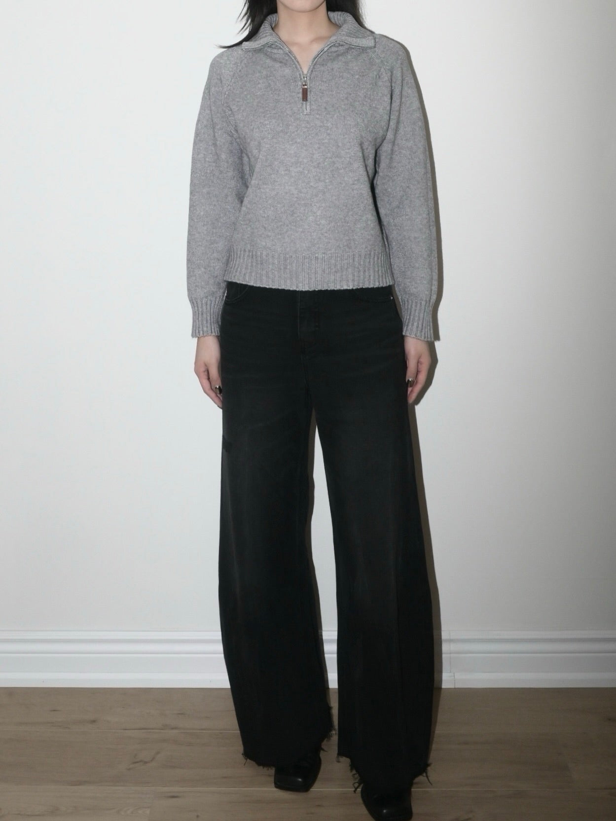 Half Zip Wool Sweater