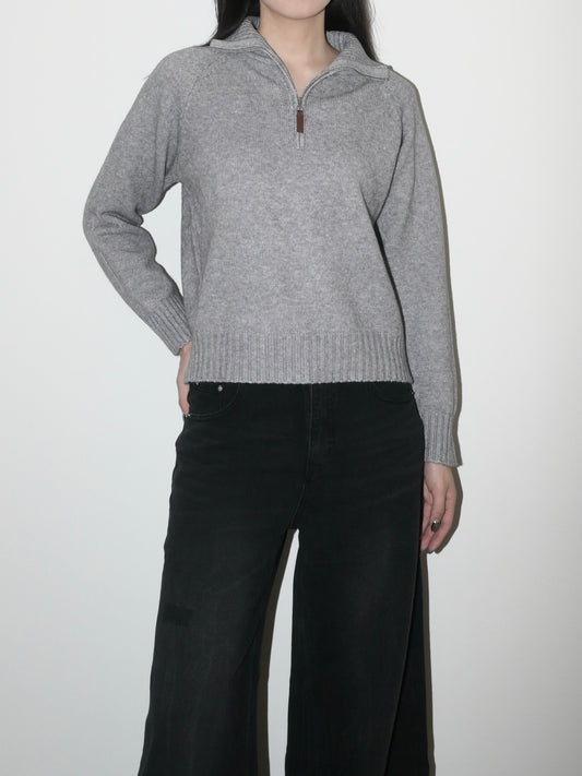Half Zip Wool Sweater