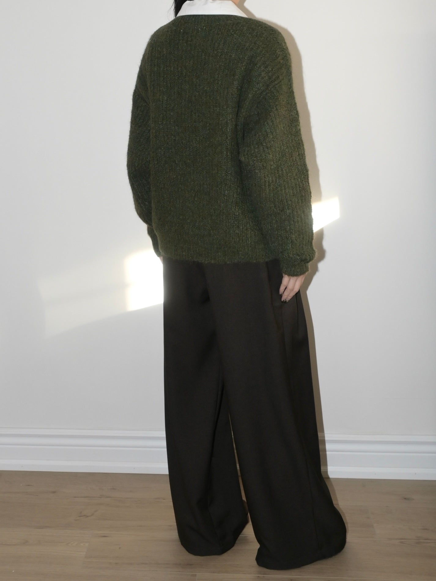 V-Neck Alpaca Sweater