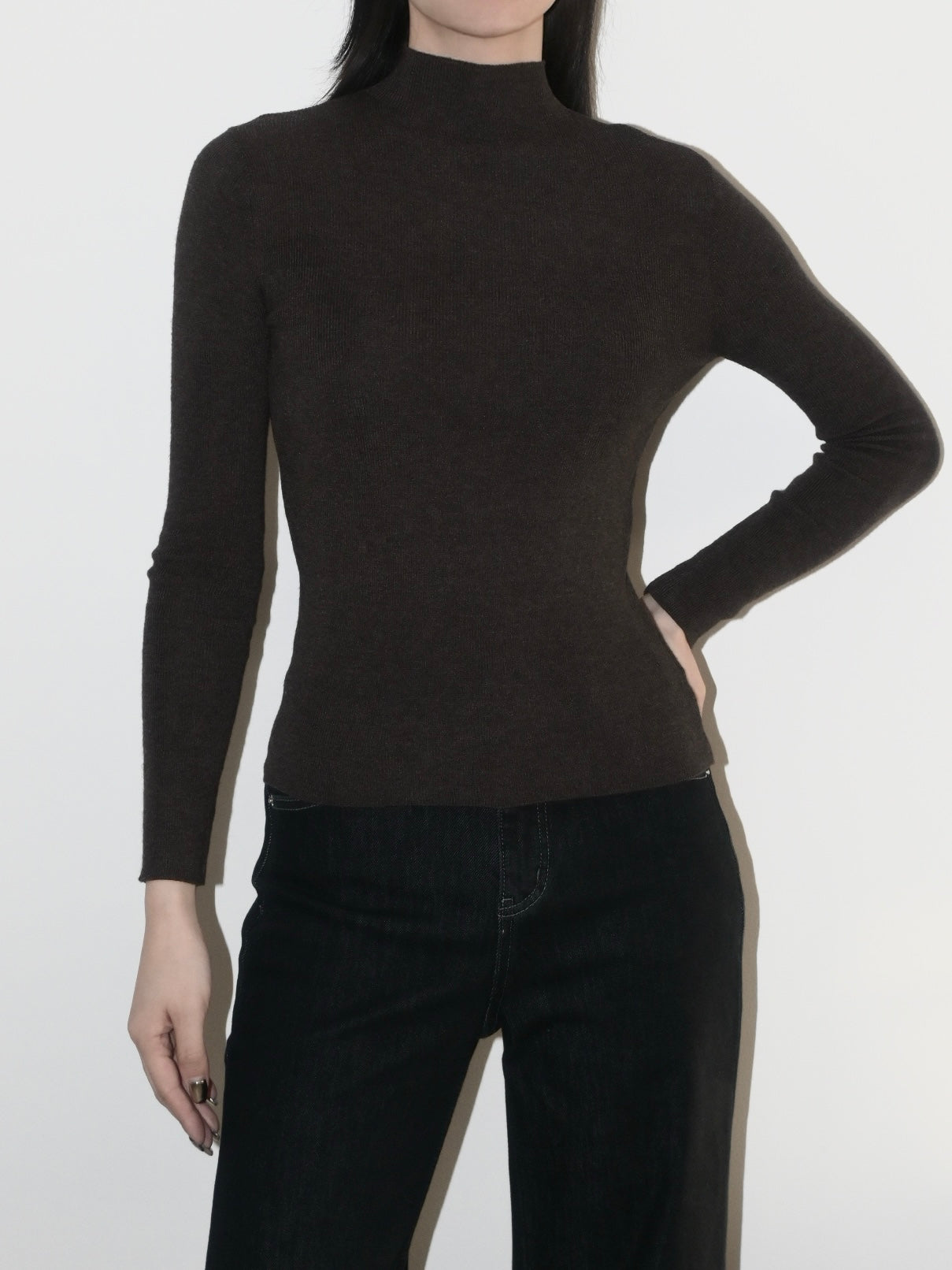 Mockneck Wool Sweater
