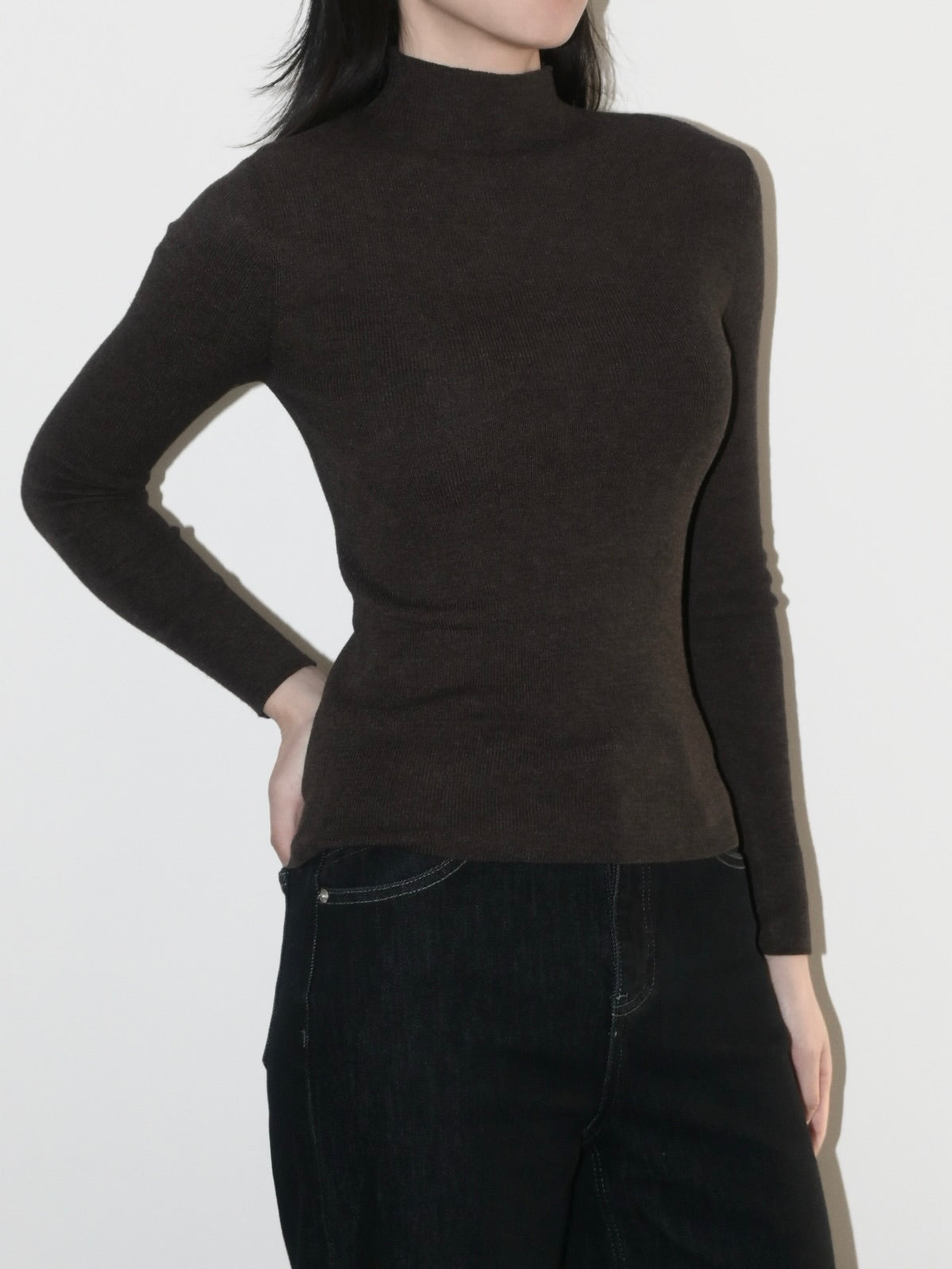 Mockneck Wool Sweater