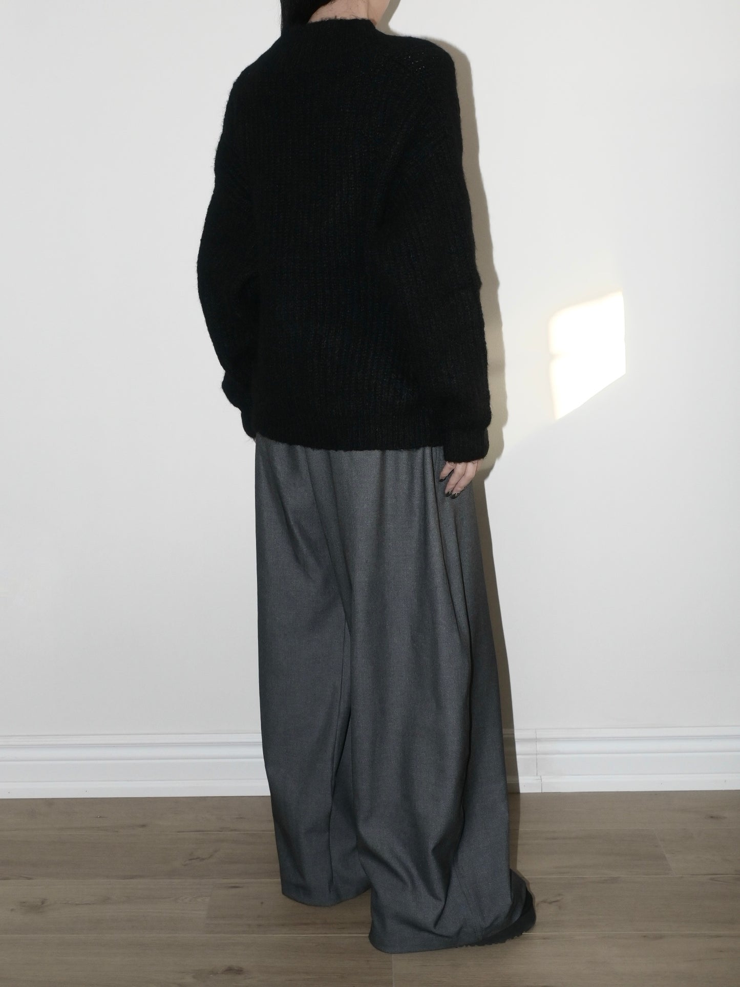 V-Neck Alpaca Sweater