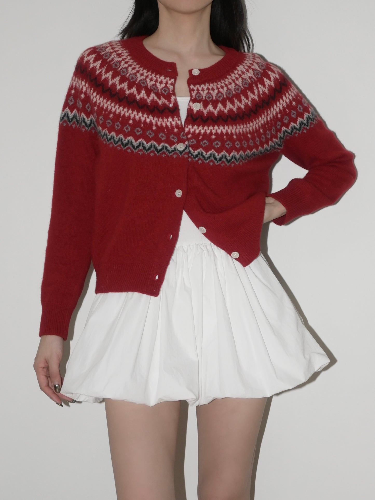 Fair Isle Merino Cardigan