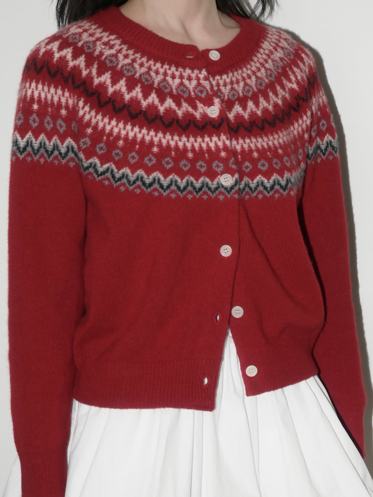 Fair Isle Merino Cardigan