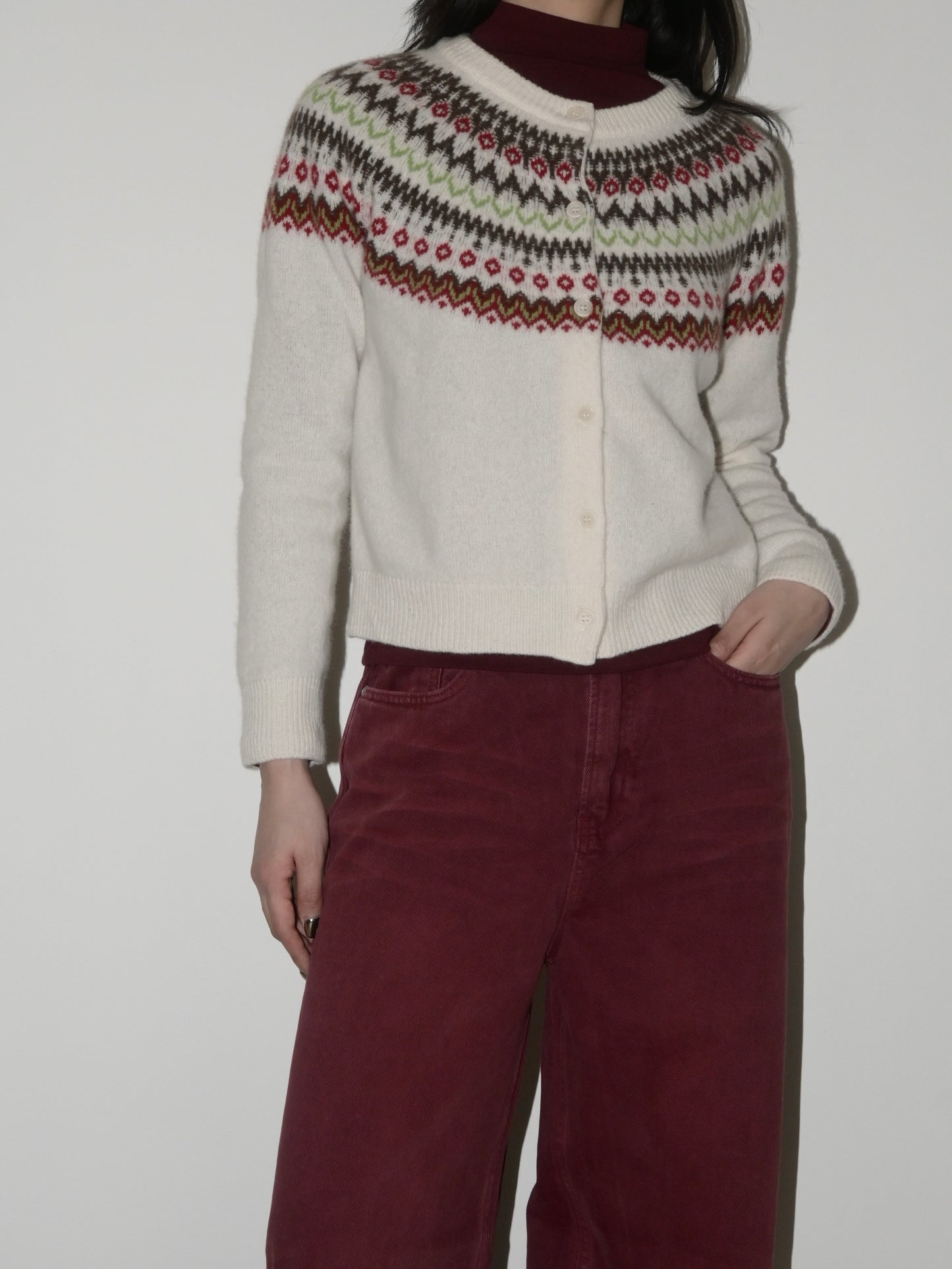 Fair Isle Merino Cardigan