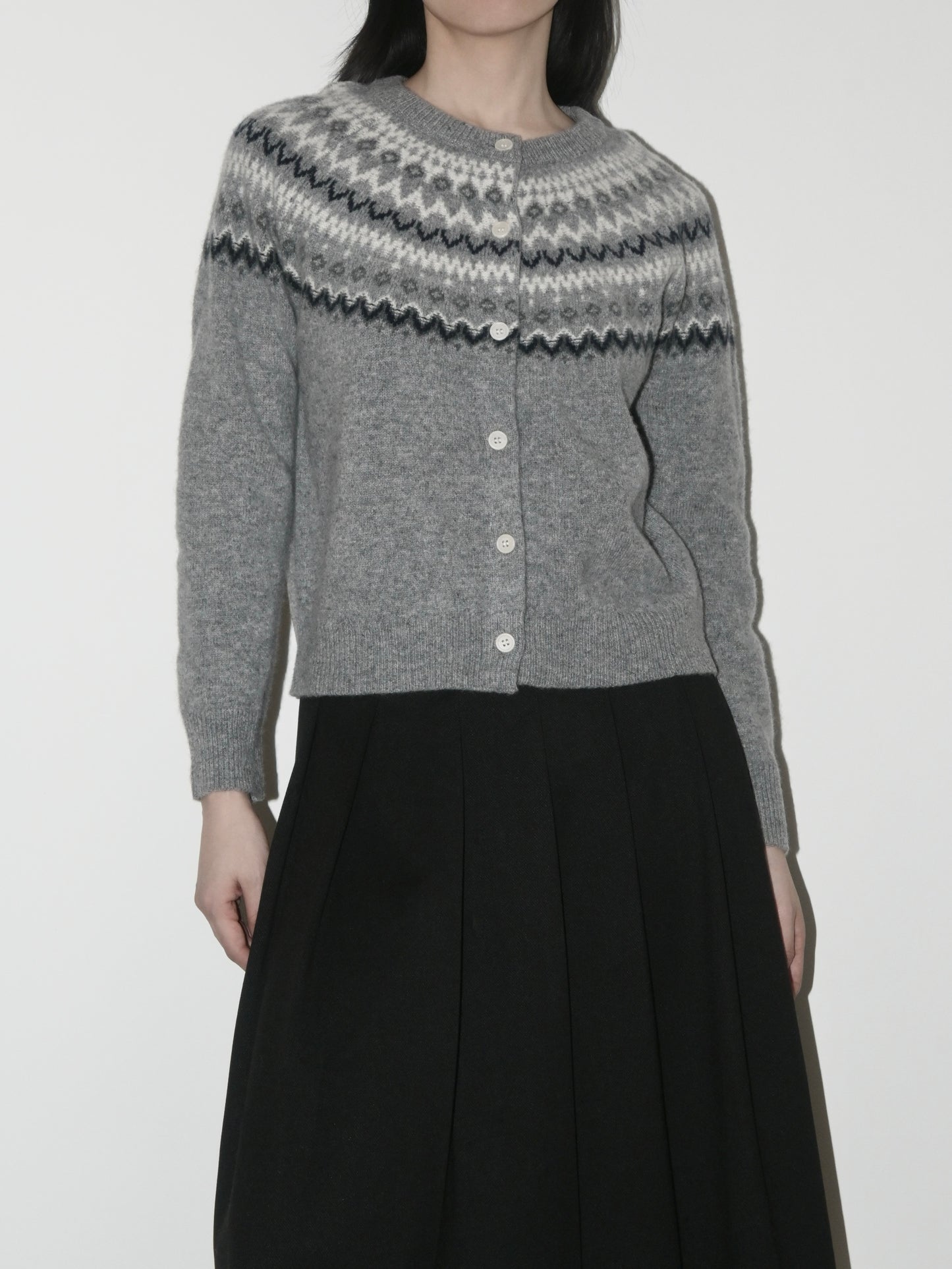 Fair Isle Merino Cardigan