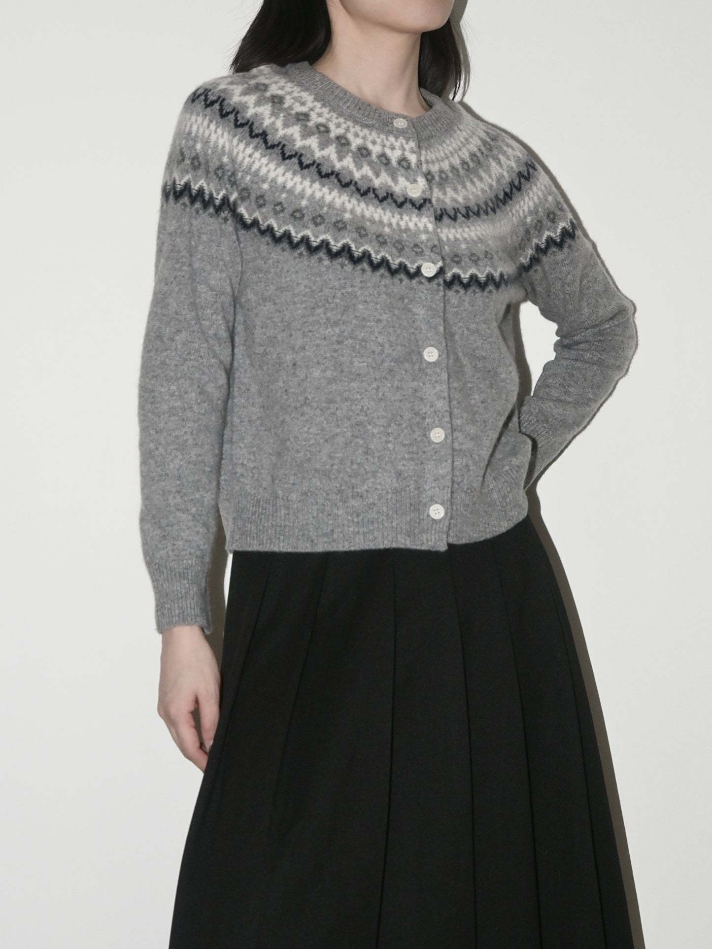 Fair Isle Merino Cardigan