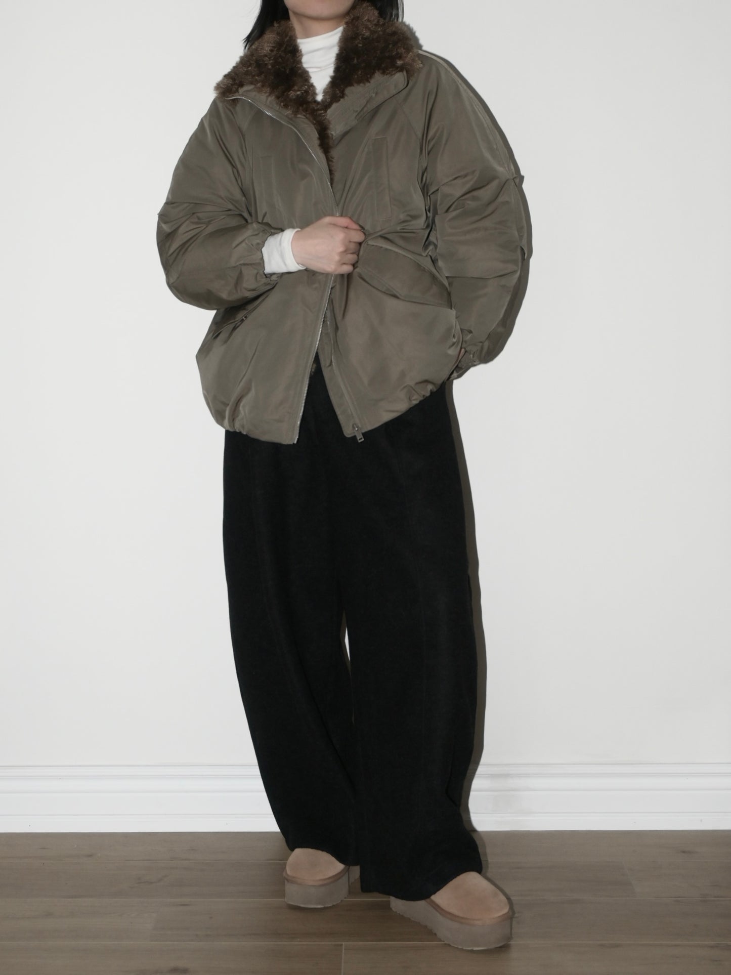 Faux-Fur-Trim Down Parka