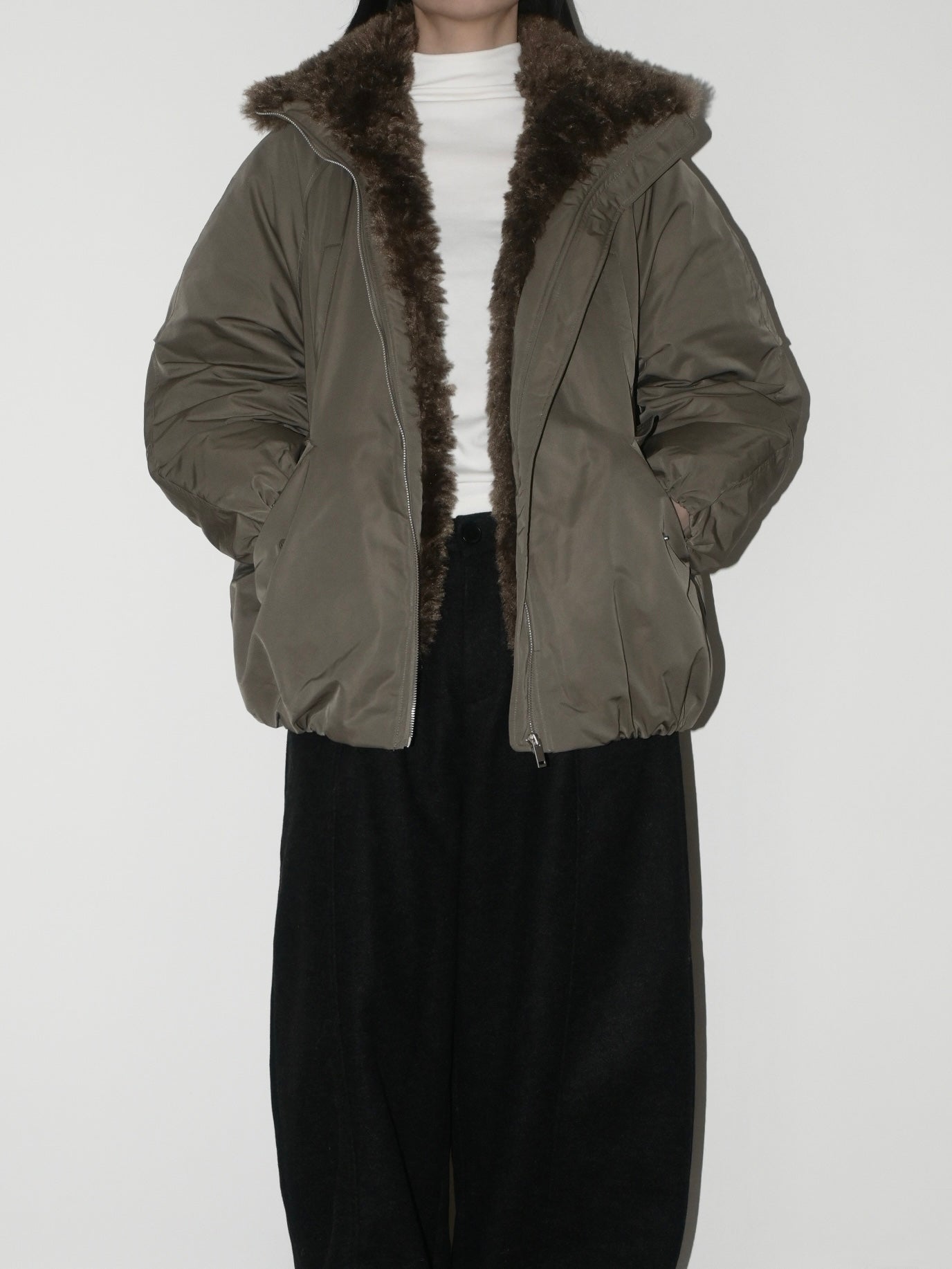 Faux-Fur-Trim Down Parka