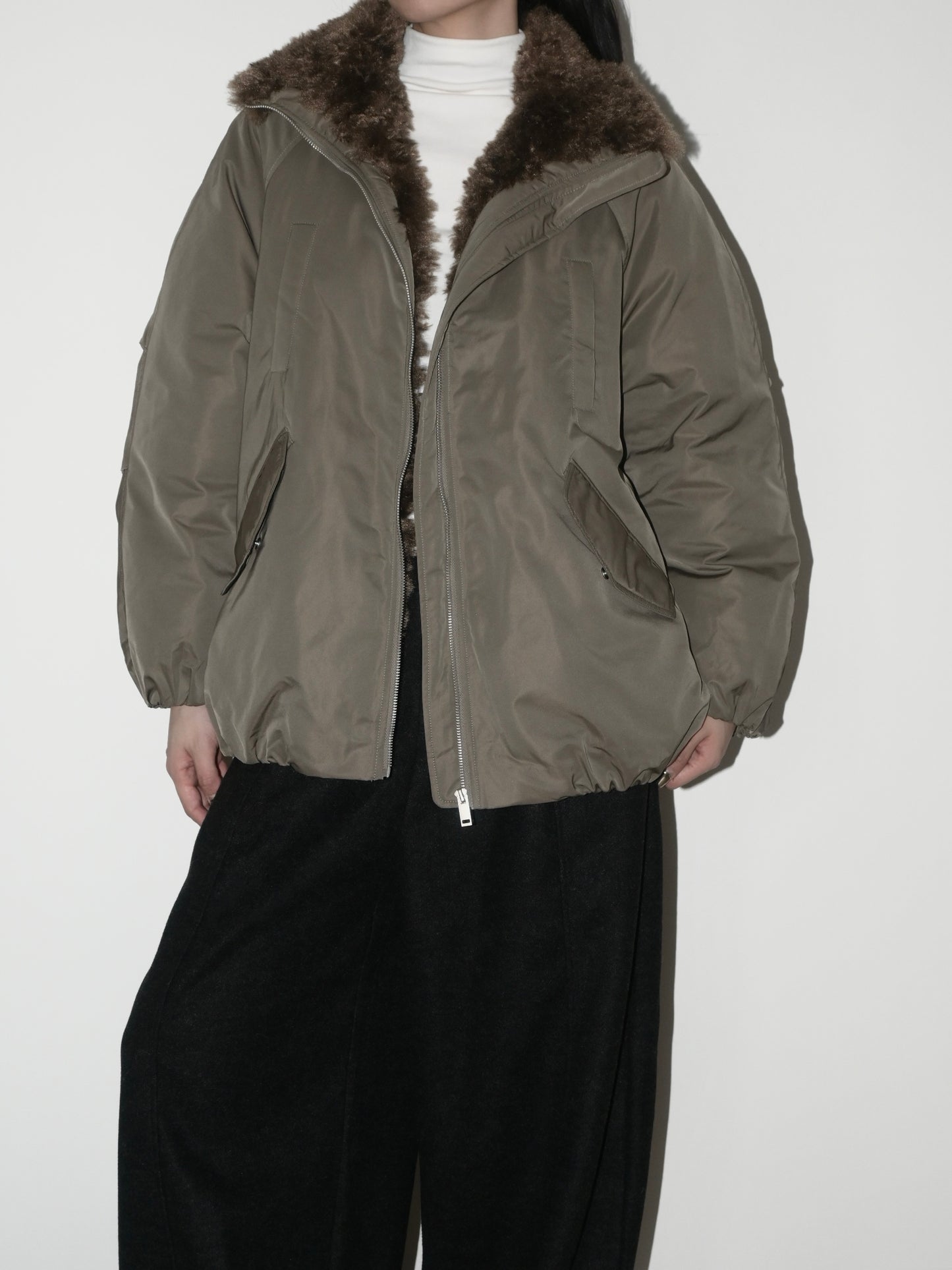Faux-Fur-Trim Down Parka