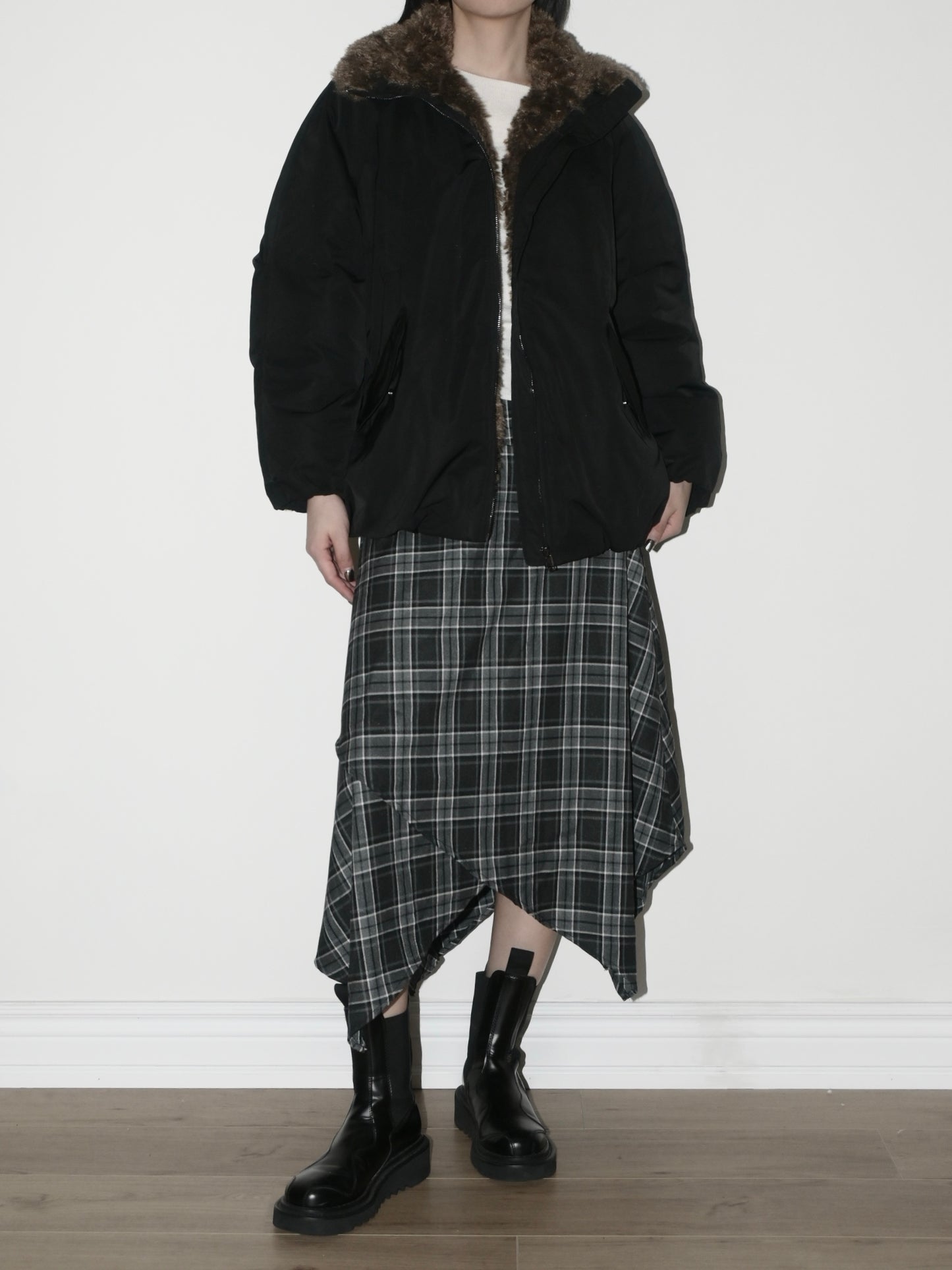 Faux-Fur-Trim Down Parka