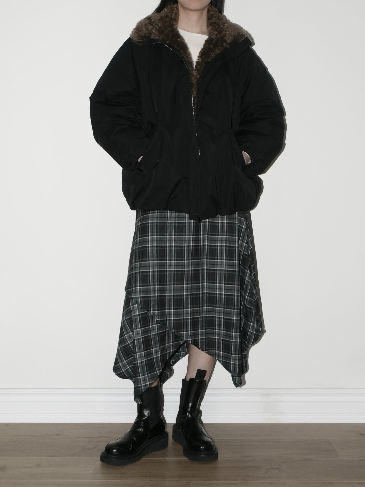 Faux-Fur-Trim Down Parka