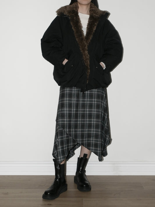 Faux-Fur-Trim Down Parka