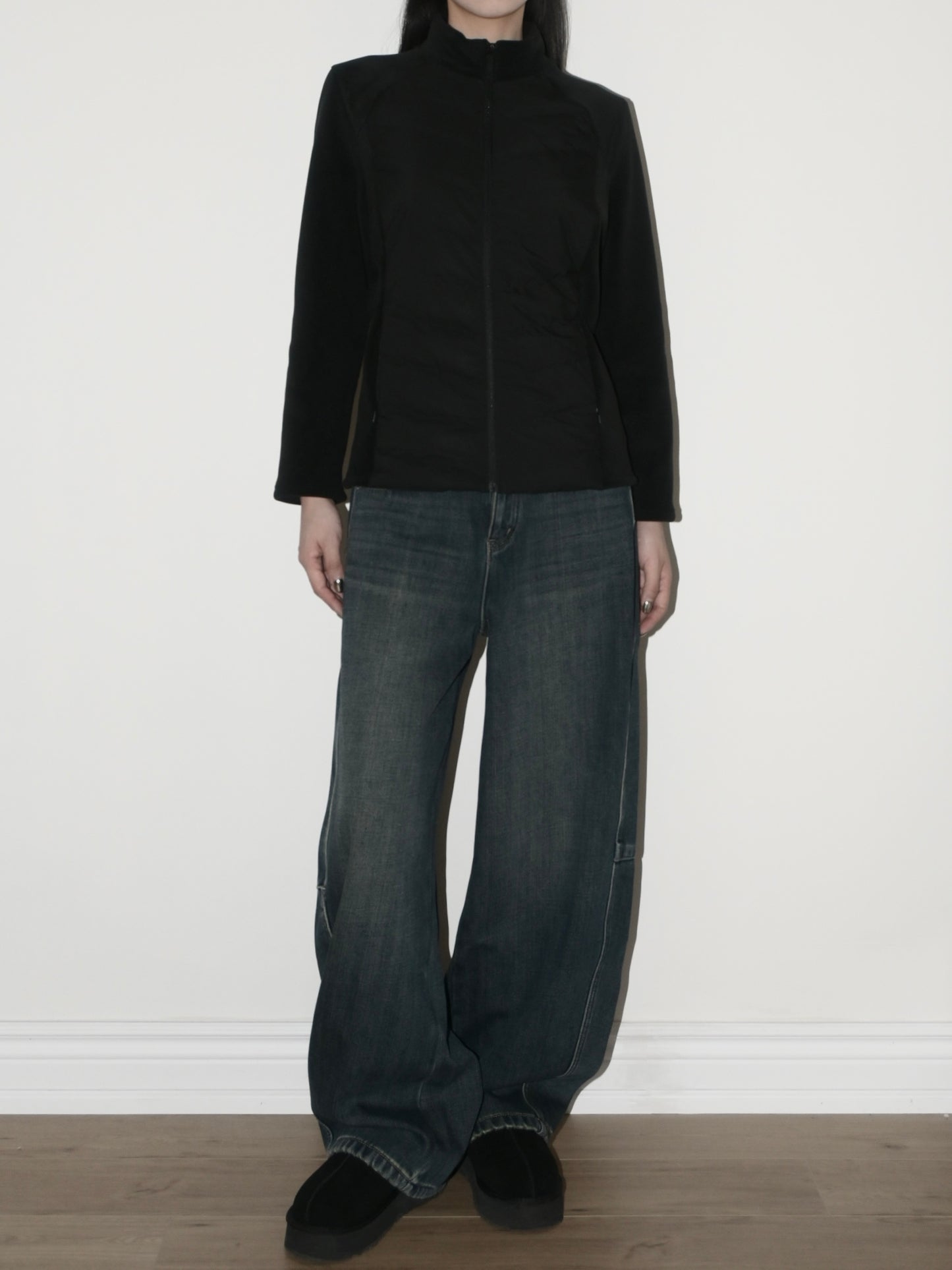 Fleece Lined Relaxed Barrel Jean