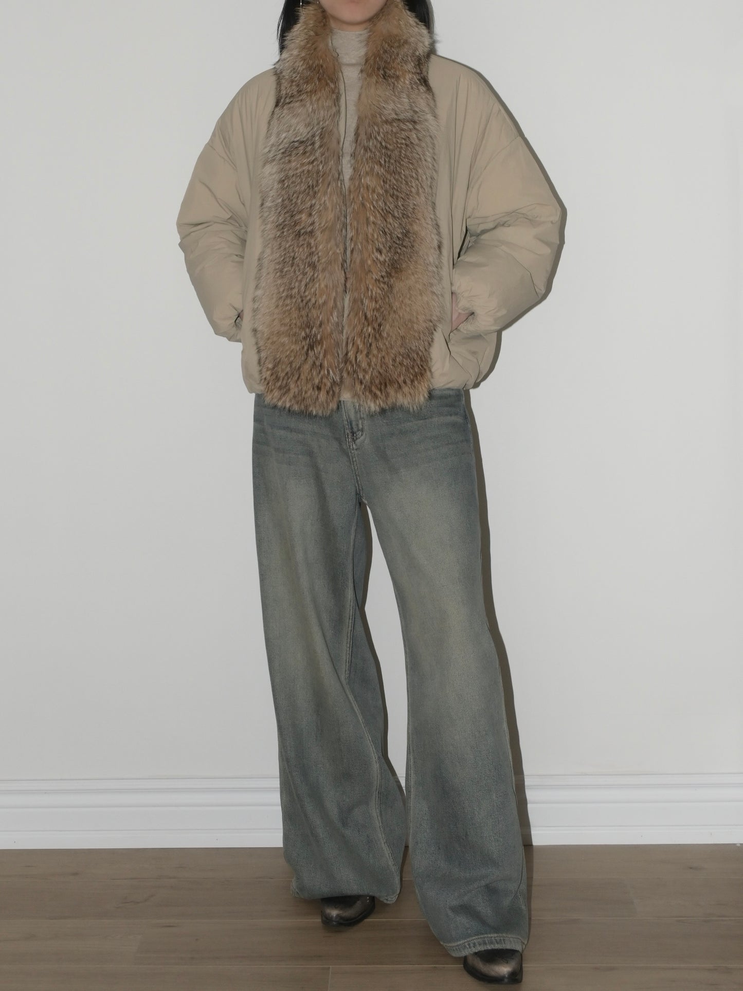 Coyote Trim Goose Down Parka