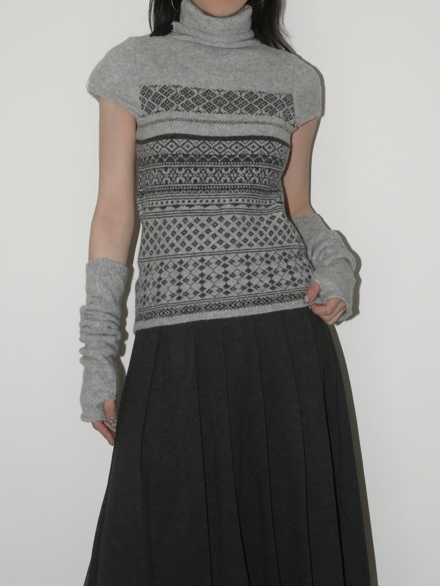 Fair Isle Turtleneck Sweater
