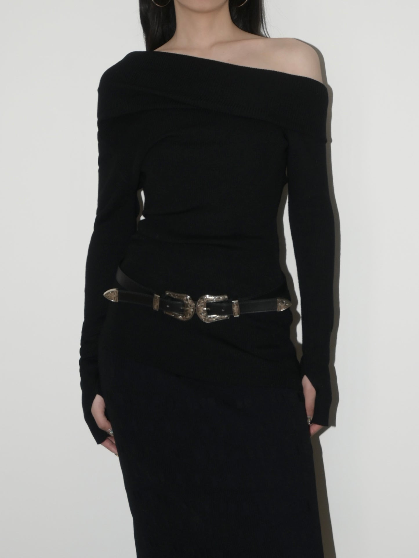 Asymmetric Longline Sweater